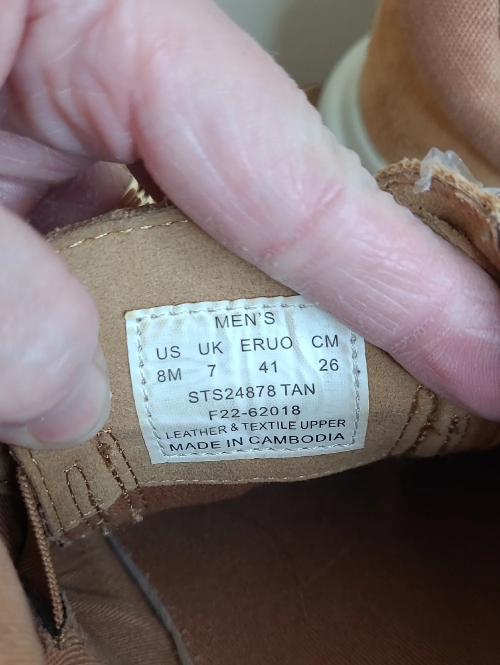 Sperry Top-Sider Tan Captains Mock Suede Boat Shoes size 8